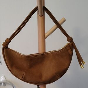 Madewell Suede Crescent Shoulder Bag